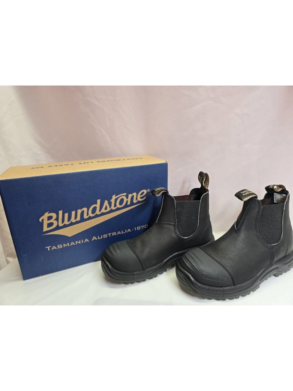 Unisex Blundstone Elastic Side Pull On Safety Steel Toe Boot 168 Mens 6/Womens 8